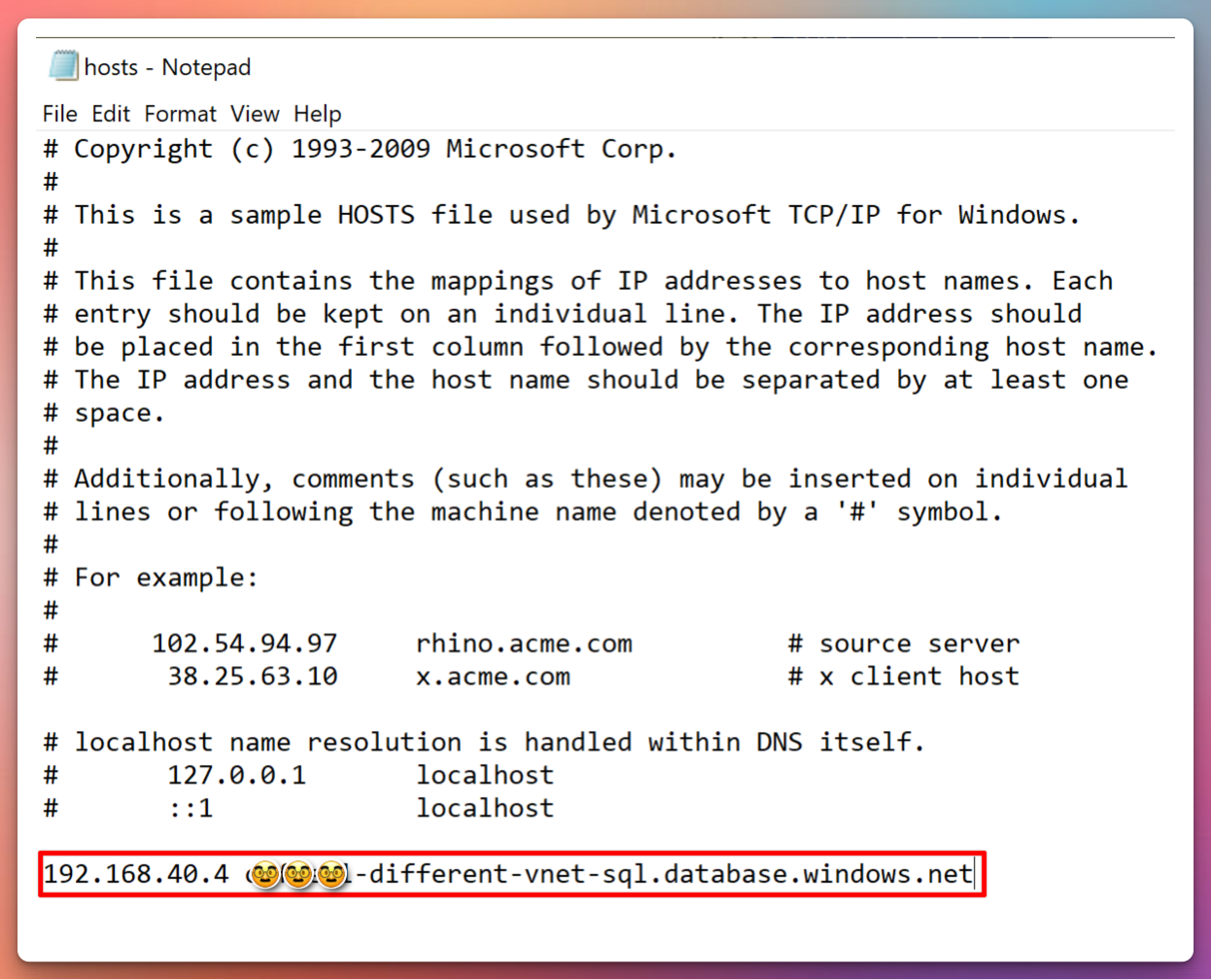 Windows Hosts File
