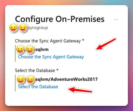 Select your gateway and database